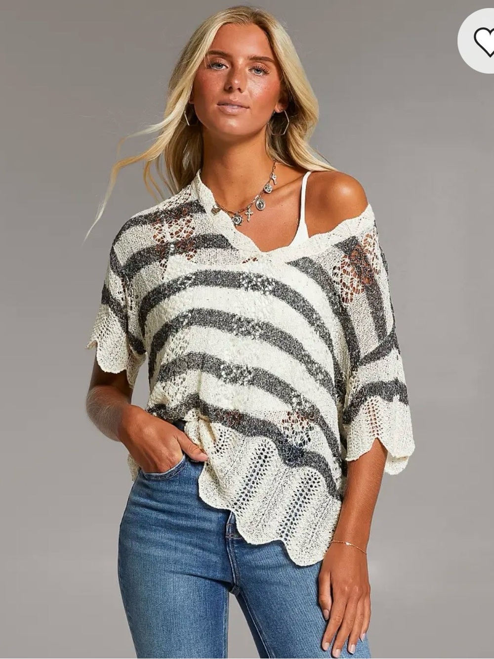 NWT BKE Dolman Striped Sweater
